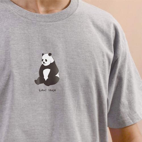 Onlygo 昂里生活創意 生態主題 T-shirt 瀕臨絕種動物衣服 / 大貓熊 (男女同款)