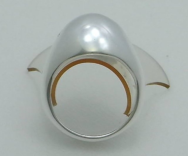 open mouth smile ball ring_18 (s_m-R.35) 微笑銀戒指指环jewelry