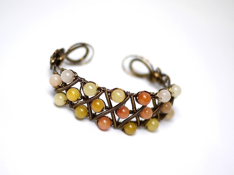 Old topaz bracelet - Bracelets - Other Metals Orange