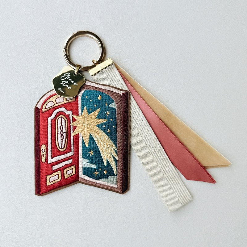 Grace Star 波蘭伯利恆星星使者貝母刺繡吊飾 - 吊飾/掛飾 - 繡線 