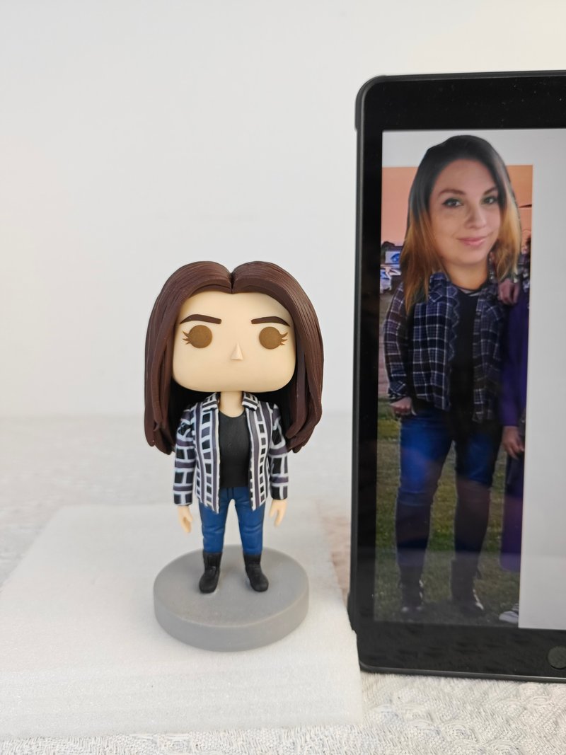【客製化3D人像公仔】訂製手工Funko Pop男生朋友老公生日禮物 - 公仔/玩偶 - 黏土 多色