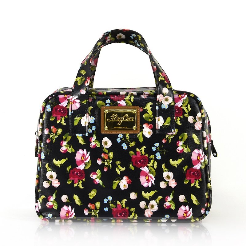 Manchester Garden Waterproof Zipper Small Square Bag-Hot Red - Handbags & Totes - Cotton & Hemp Red