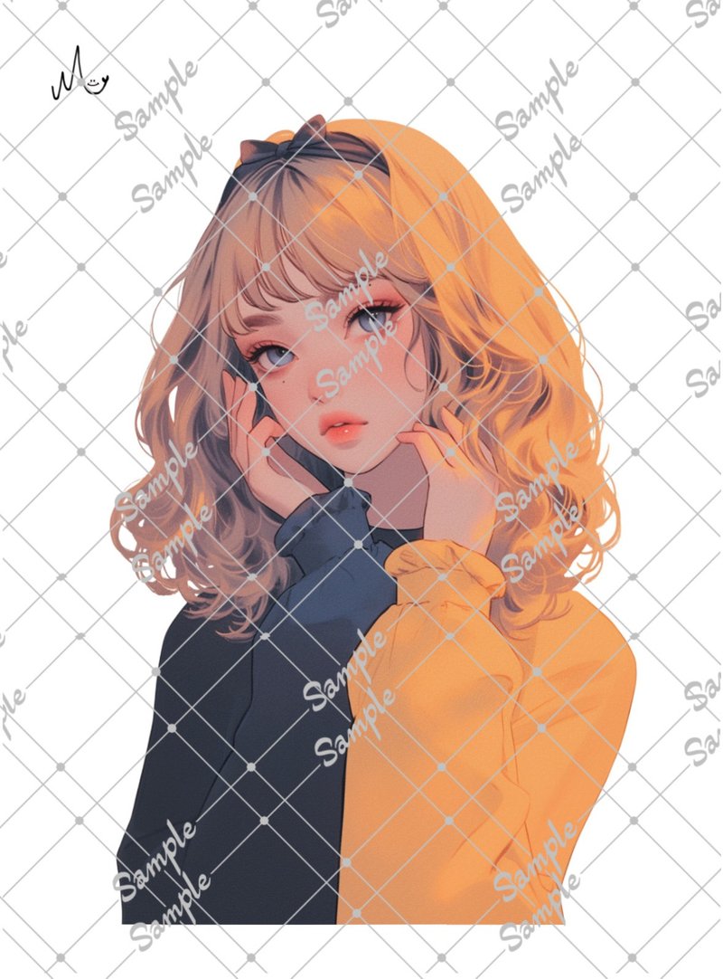 オリジナル人物ステッカー - 貼紙 - 紙 