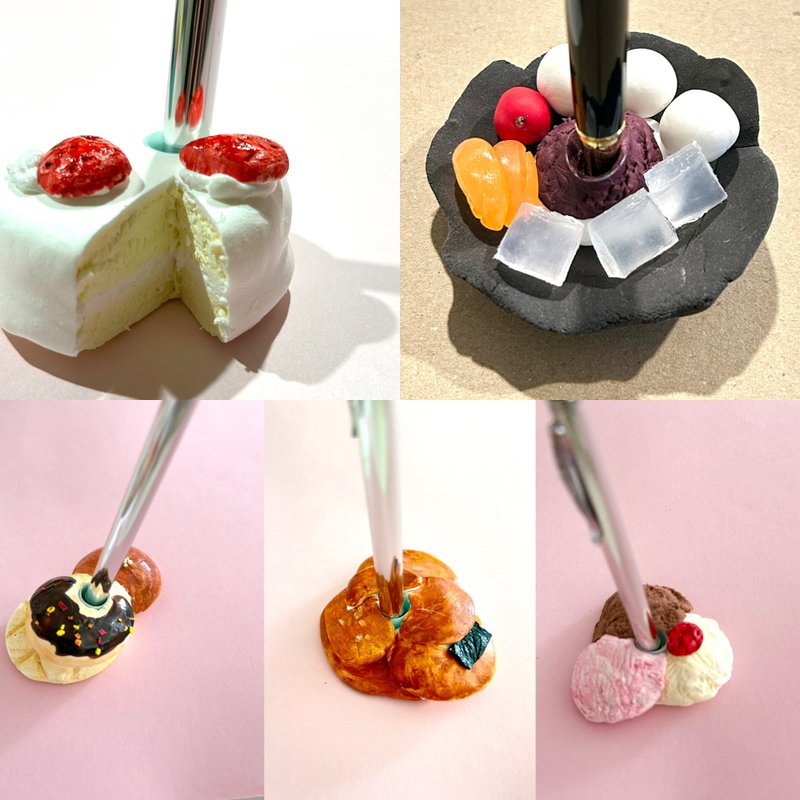 Funny candy pen holder (single item) - กล่องใส่ปากกา - ดินเหนียว 