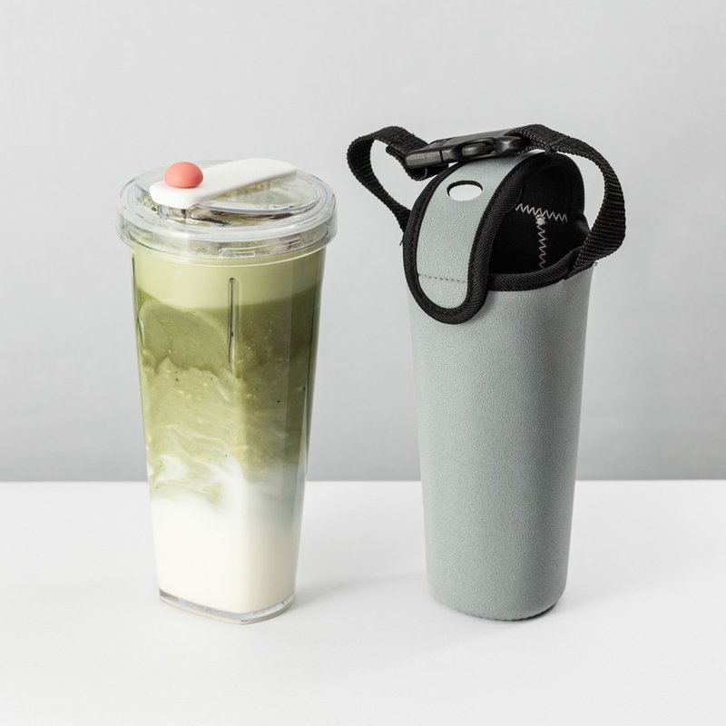 【Gift Set】 Boba cup & Bag set - Pitchers - Plastic Multicolor