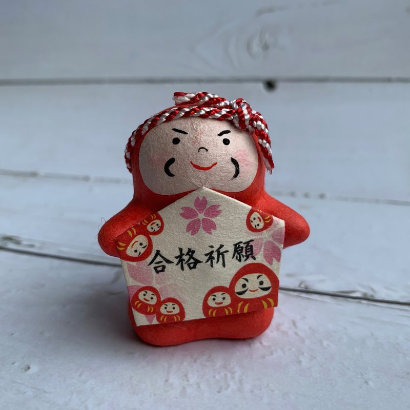 合格祈願達摩-和紙達摩吉祥物 - 公仔模型 - 紙 