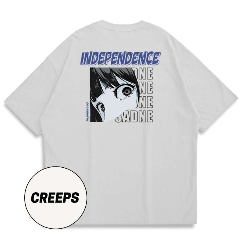 【CREEPS】Independent Girls V2 寬鬆重磅印花T恤 210g - 男 T 恤 - 棉．麻 多色