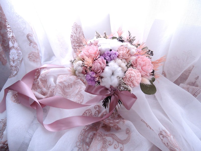 Pink love] dried flowers bouquet / share bouquet / bouquet / bouquet / customization - อื่นๆ - พืช/ดอกไม้ สึชมพู
