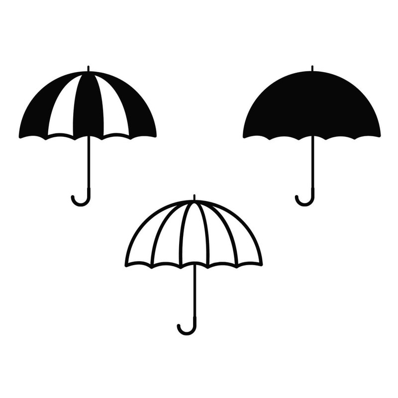 Umbrella svg, umbrella template, umbrella eps, umbrella png, umbrella laser cut - 圖文模板設計 - 其他材質 