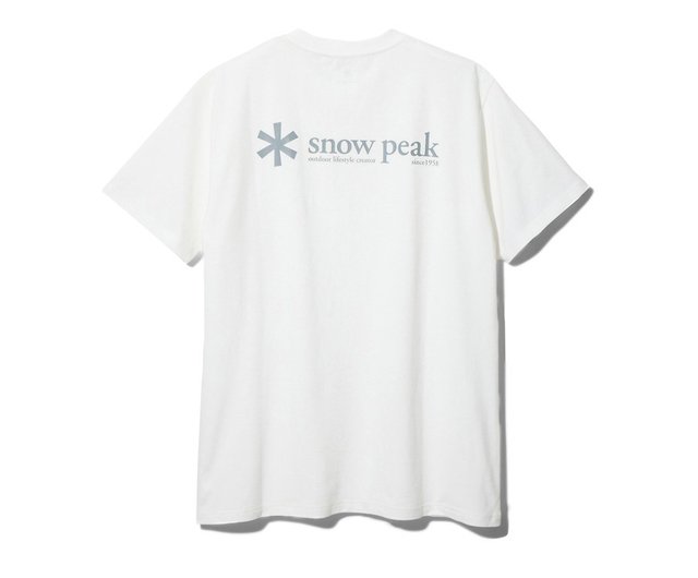 Snow Peak Logo T-shirt (short sleeve) white - Shop