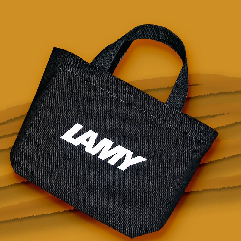 [Gift bag selection] LAMY style gift handbag/gift bag series-limited edition - กระเป๋าถือ - ผ้าฝ้าย/ผ้าลินิน สีดำ