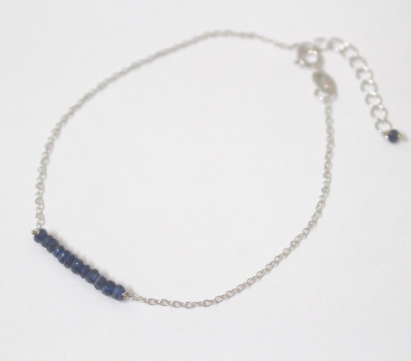 Sapphire go-through bracelet - Bracelets - Gemstone Blue