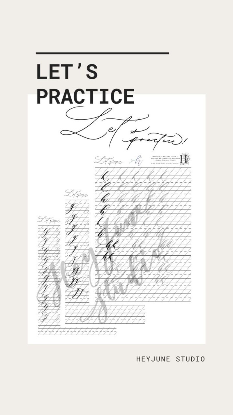 【Online Learning】Online Western Calligraphy Practice - Illustration, Painting & Calligraphy - Paper White