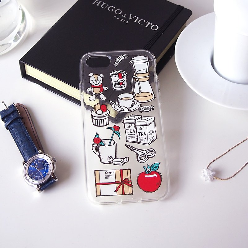 Clear android phone case - Coffee Time - - Phone Cases - Plastic Transparent