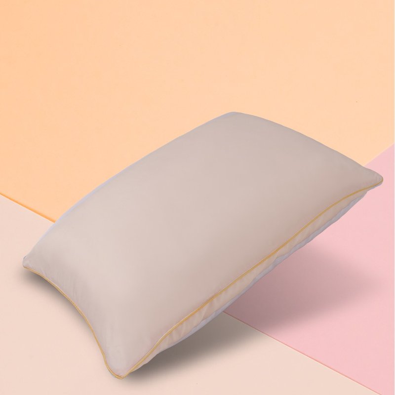 [Low Model] Super sleepy pillow/super support/super covering/tencel cloth/natural rice/single/pure sleep - หมอน - ผ้าไหม สีกากี