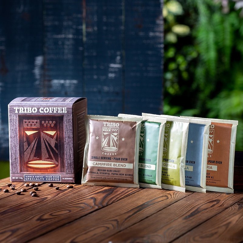 其他材質 咖啡/咖啡豆 - TRIBO COFFEE - 經典綜合口味 濾掛式咖啡 (10入 / 5種口味)