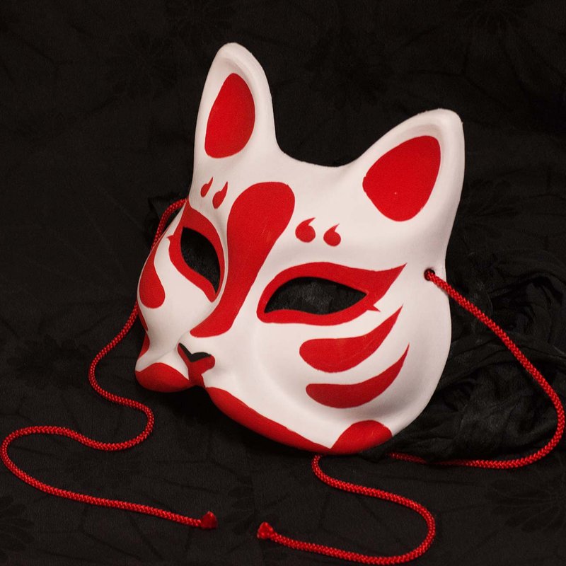 Fox face red pattern - Wood, Bamboo & Paper - Paper 