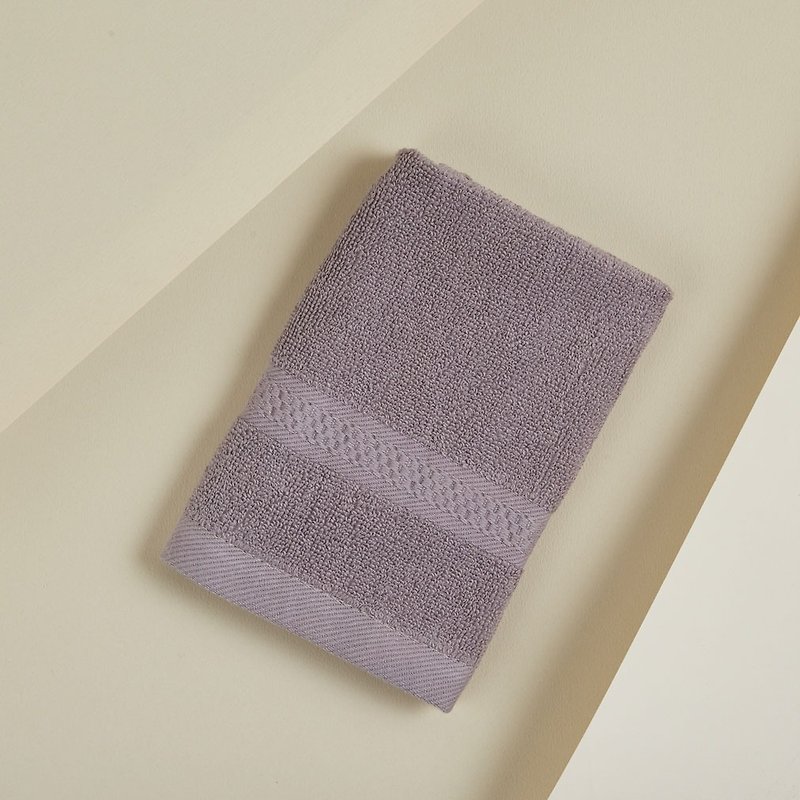 DAVID & MAISIE pure cotton untwisted silk soft face washcloth quiet purple - ผ้าขนหนู - ผ้าฝ้าย/ผ้าลินิน สีม่วง