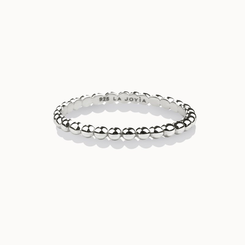 Plain Beaded Ring - General Rings - Sterling Silver Silver