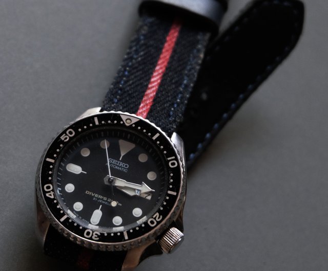 時計ベルト 16oz デニムモデル GT-R 時計ベルト ハンドクラフト