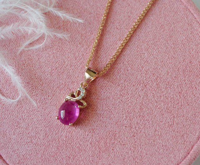 Shop Natural Ruby Pendants Necklaces for Women