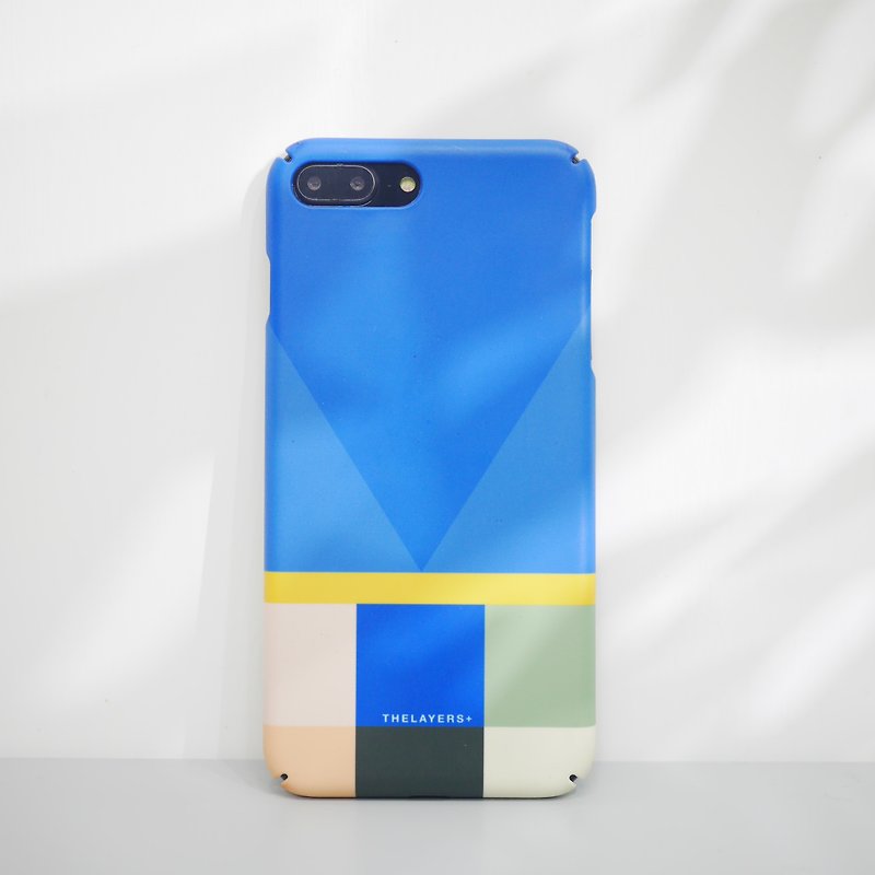 GRAPHIC PRINT - ELECTRIC BLUE Phone Case - Phone Cases - Plastic Blue