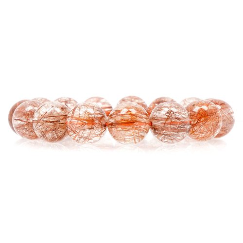 正佳珠寶 Gemsrich Jewelry 【正佳珠寶】銅鈦晶 冰透銅鈦晶 13.8-14.2mm 銅鈦晶手珠