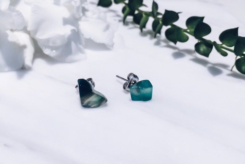 colorful dream earrings | 翡翠森林-耳環 - 耳環/耳夾 - 寶石 綠色