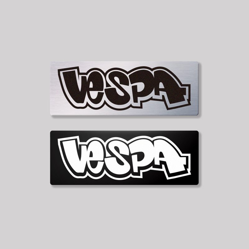 VESPA/HHP/鋁牌飾貼 SunBrother孫氏兄弟 - 貼紙 - 鋁合金 
