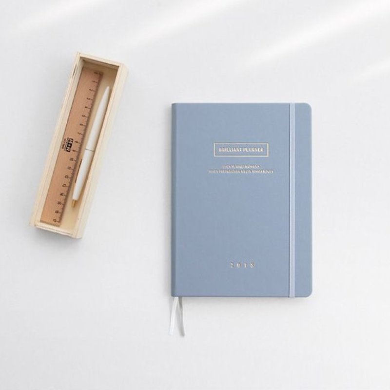 ICONIC 2018 calendar strap month (aging) - warm blue, ICO50497 - Notebooks & Journals - Paper Blue