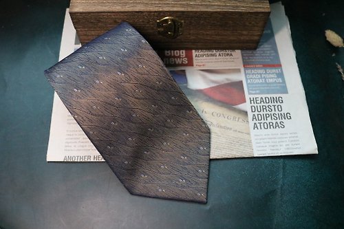壞紳士 高級灰格紋領帶真絲正裝職業百搭輕奢潮流necktie