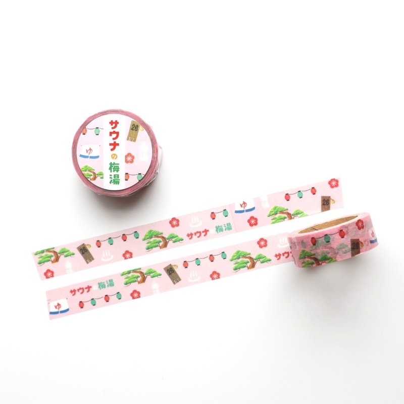 forme. Gokuraku Sento Tour Masking Tape Umeyu 2 - Washi Tape - Paper 