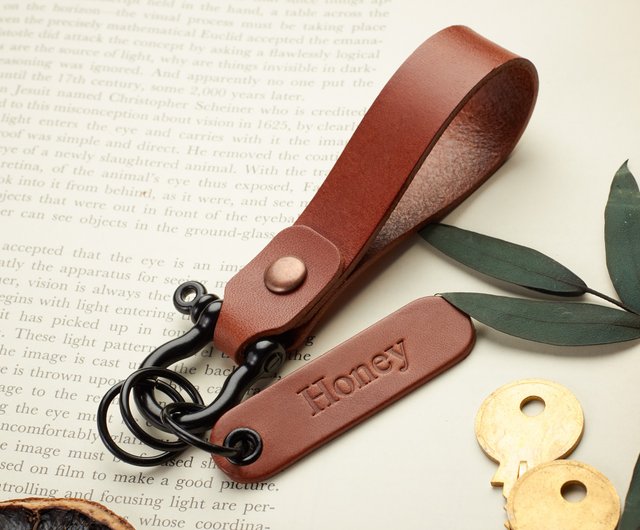 DIY Leather Loop Keychain - Homey Oh My