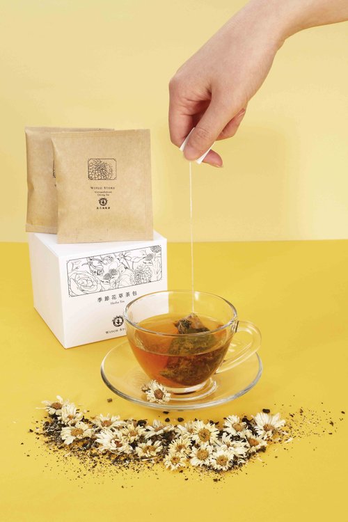 魔女柑仔店 臺灣小農精油、純露 【魔女自種茶包】菊花烏龍