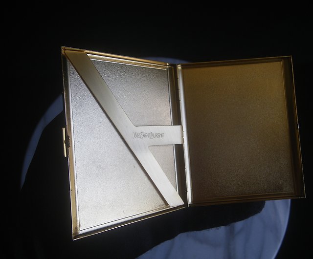 OLD-TIME】YSL metal cigarette case from a well-known brand of old