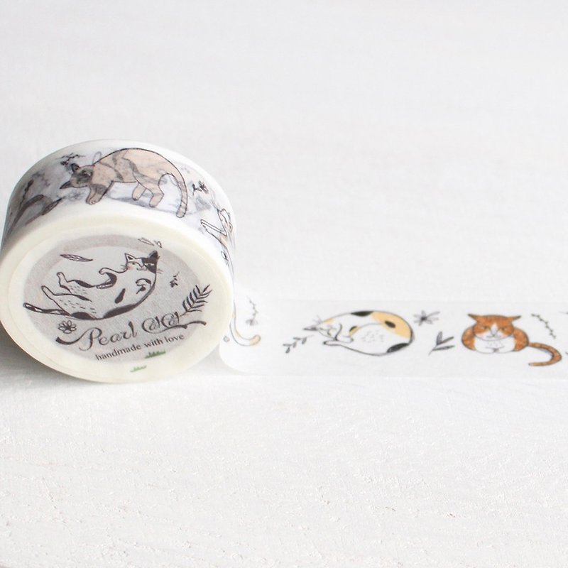 Cats Washi Tape I Cat Lover - Washi Tape - Paper White