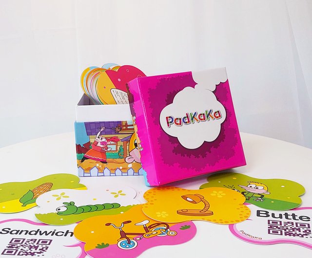 単語カード　幼児・子ども用　英語教材『PadKaKa（パッドカカ）』新品！ PadKaKa幼兒英文動畫卡(單字卡3盒/兒歌卡/1盒共645張) PadKaKa