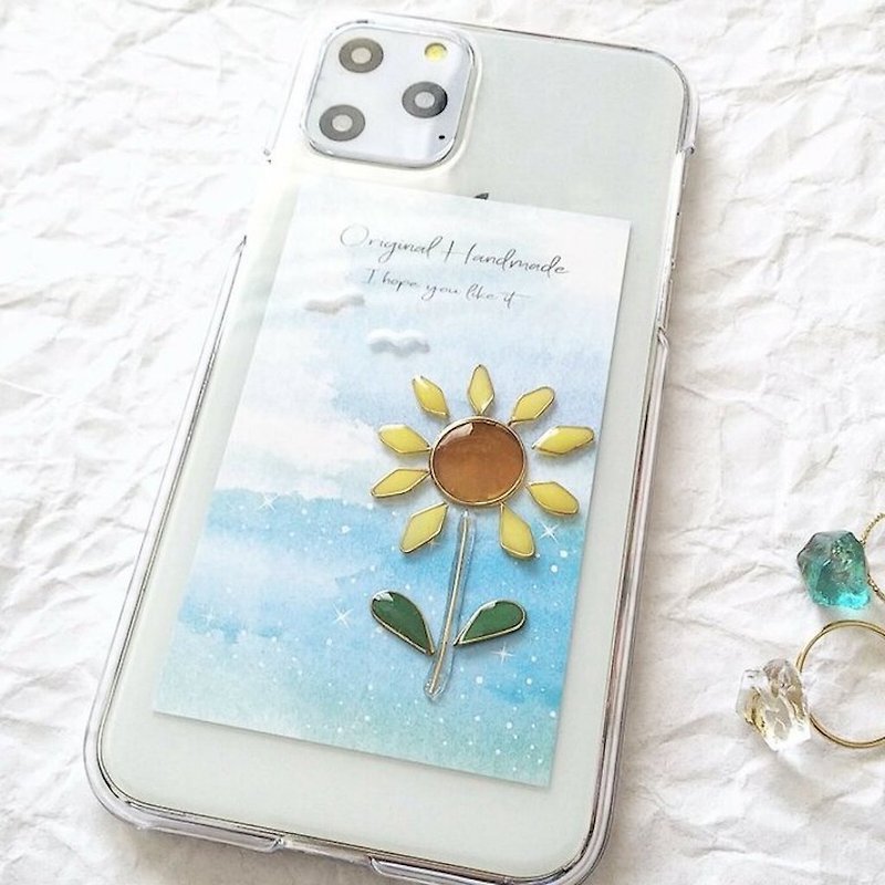 Smartphone case for all sunflower and seagull models - Phone Cases - Resin Yellow