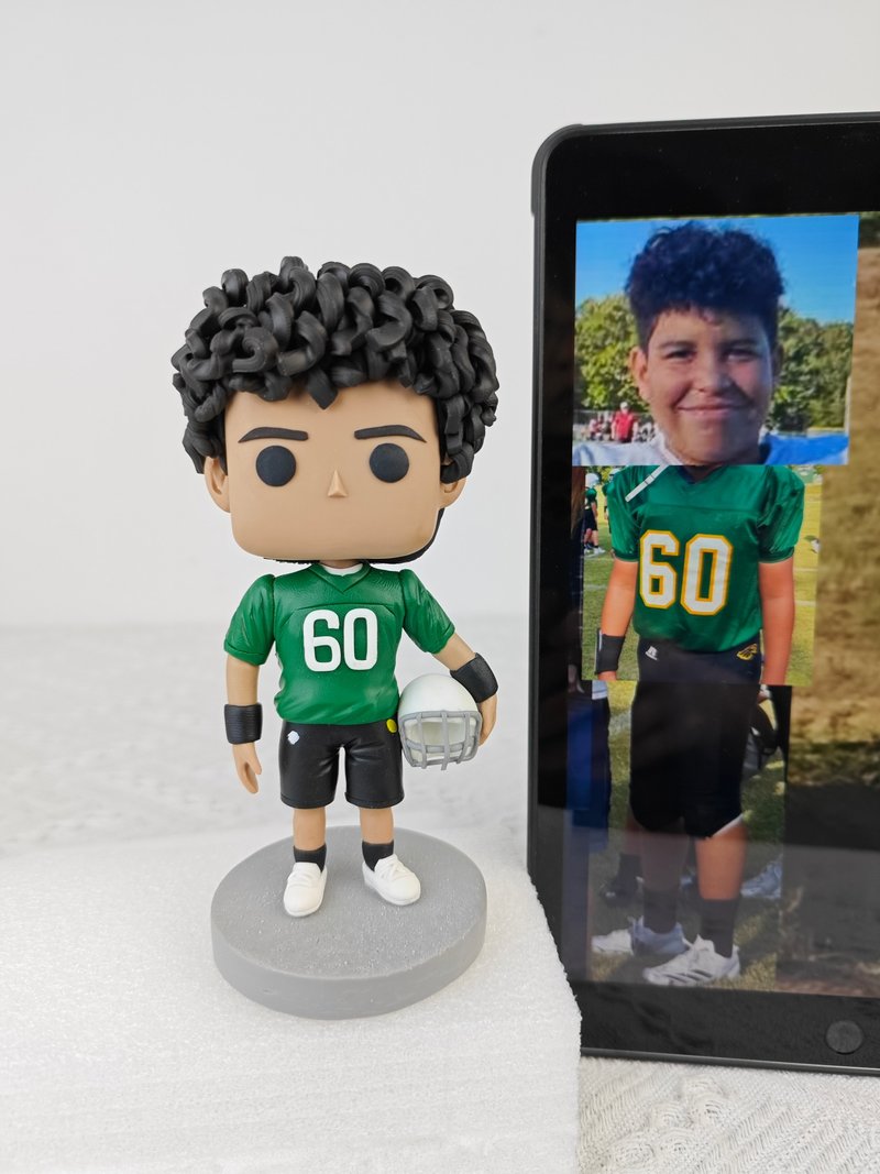 【客製化3D人像公仔】訂製手工Funko Pop男生朋友老公生日禮物 - 公仔/玩偶 - 黏土 多色