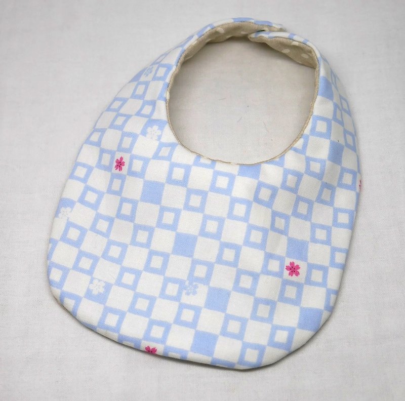 Japanese Handmade Baby Bib - 口水肩/圍兜 - 紙 藍色
