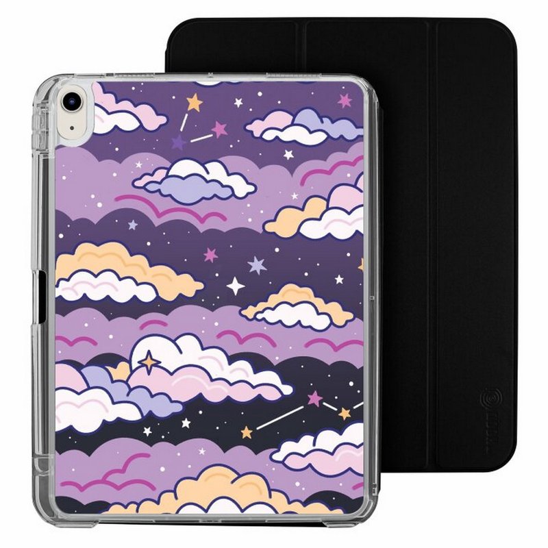 Magical Clouds iPad Air / Pro 2024 可拆式防摔透明 實色摺套 - 平板/電腦保護殼/保護貼 - 塑膠 多色