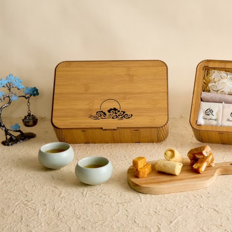 【團源】團源卿享茶食組 千層磚+芒香卷+芒嘎餅+芒嘎糖 - 水果乾 - 新鮮食材 橘色