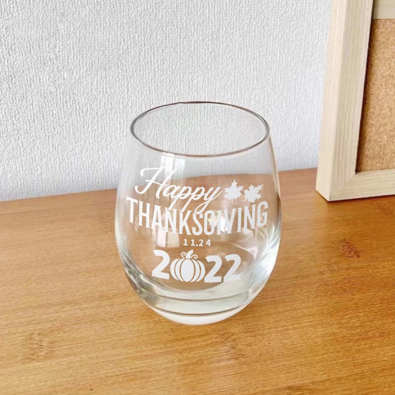 Thanksgiving Gifts|威士忌杯對杯感恩節禮物個性化雕刻禮物 - 酒杯/酒器 - 玻璃 