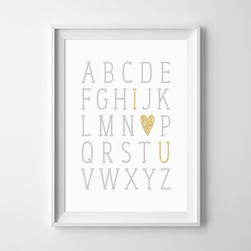 Weekend Road Trip Alphabet print #2 可客製化 掛畫 海報