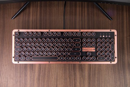 AZIO RETRO CLASSIC ARTISAN牛革タイプライターキーボード（USBケーブル版） - ショップ AZIO PCアクセサリー -  Pinkoi