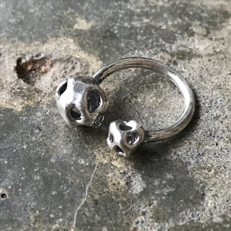 Large and small ball Silver ring - General Rings - Sterling Silver 