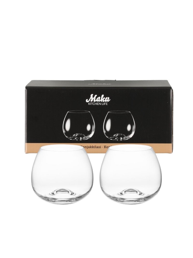 【Maku Kitchen Life】Brandy glasses 2 pieces/440ml - แก้วไวน์ - แก้ว 