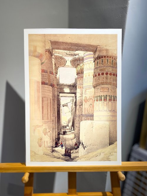 酷鴞藝術 Dead Poets Society 藝術家David Roberts - 卡納克Karnak神廟柱廊復刻版ART PRINT