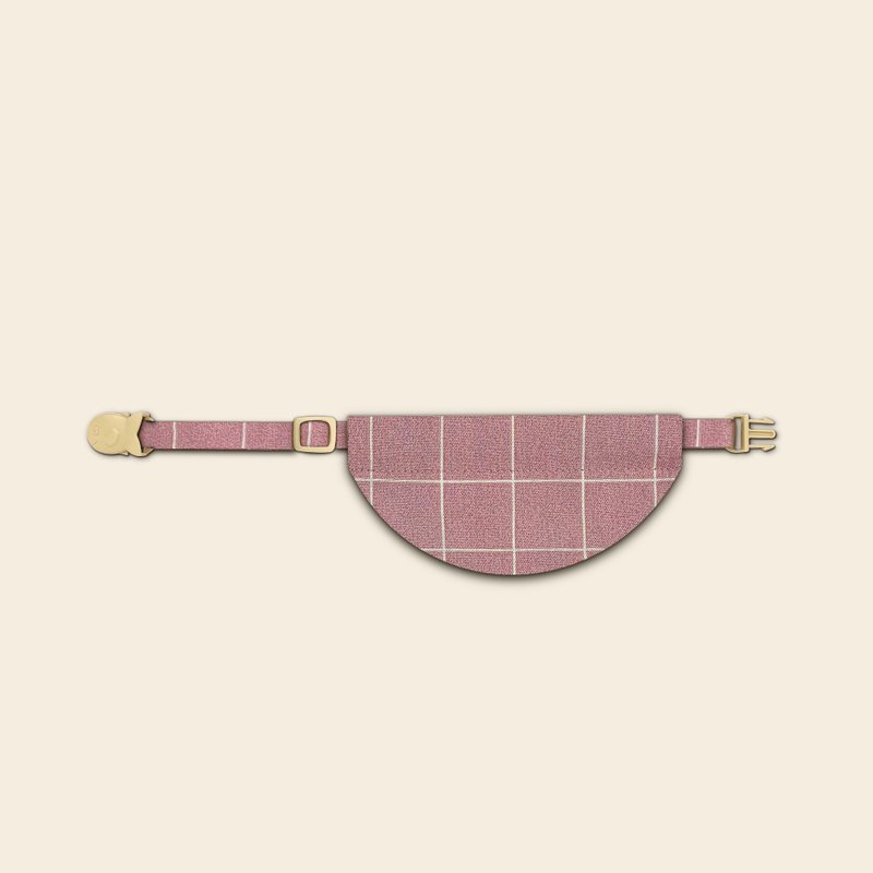 簡約手工定制貓項圈 Pink Half Moon Bandana Cat Collar - 項圈/牽繩 - 棉．麻 藍色