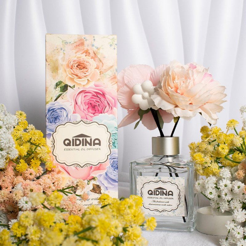 QIDINA Floral Blossom Quayto Indoor Fragrance Diffuser Bottle 200ml - น้ำหอม - วัสดุอื่นๆ หลากหลายสี